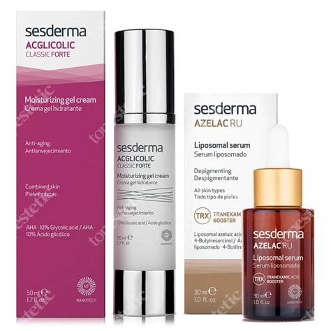 Sesderma Acglicolic Classic Forte + Azelac RU ZESTAW Krem-żel ...