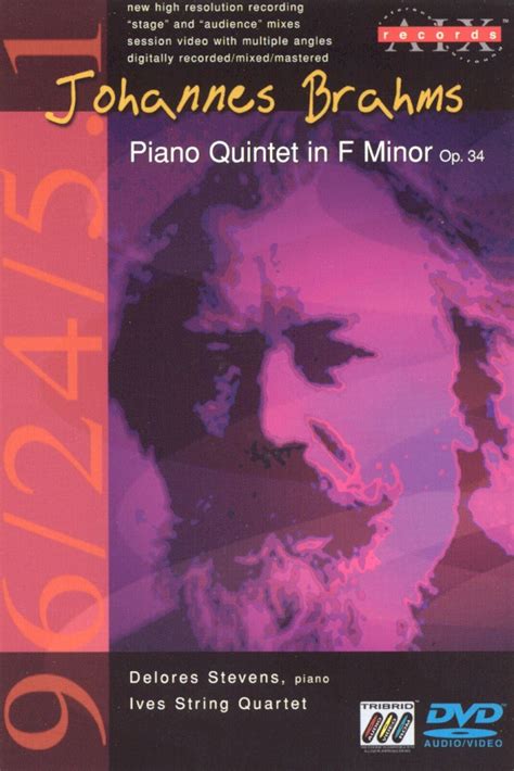 BRAHMS PIANO QUINTET IN F MINOR OP 34 IVES STRING QUARTET