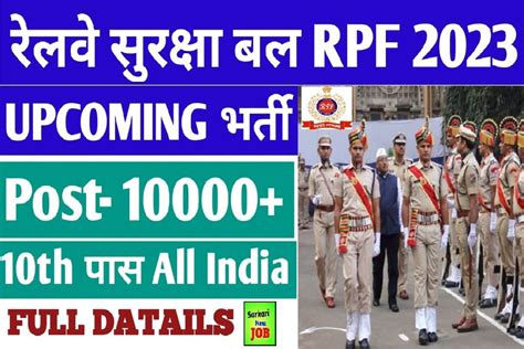 RPF Constable Recruitment 2023 Apply Online Date Notification PDF Big