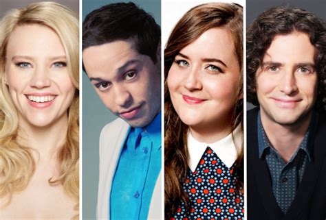 Snl Cast Leaving Kate Mckinnon Pete Davidson Aidy Bryant Kyle Mooney