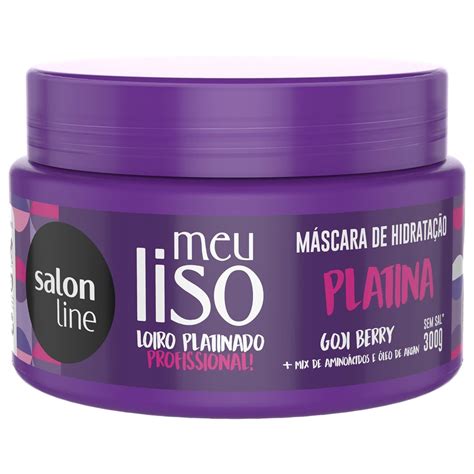 M Scara De Hidrata O Meu Liso Platina Loiro Platinado Salon Line G