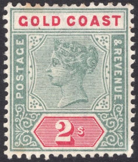 Gold Coast 1898 1902 2 Green And Carmine Sg 32 Lightly Mounted Mint