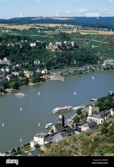 Oberes Mittelrheintal Burg Rheinfels St Goar Mittelrhein Rheinland