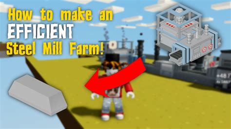 How To Make An Efficient Steel Mill Farm Roblox Islands Tutorial