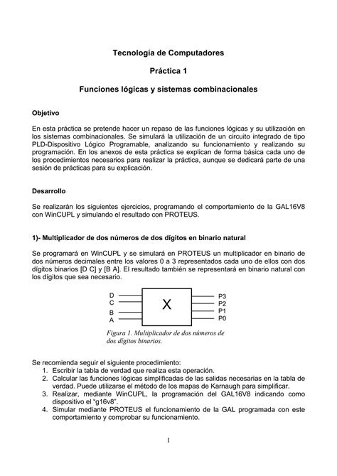 Solution Practica Sobre Funciones L Gicas Y Circuitos Combinacionales