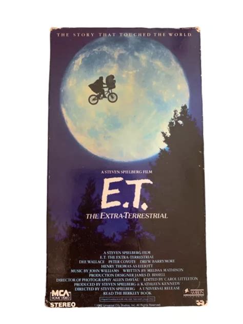 E T ET THE Extra Terrestrial VHS 1982 RARE Green And Black Tape