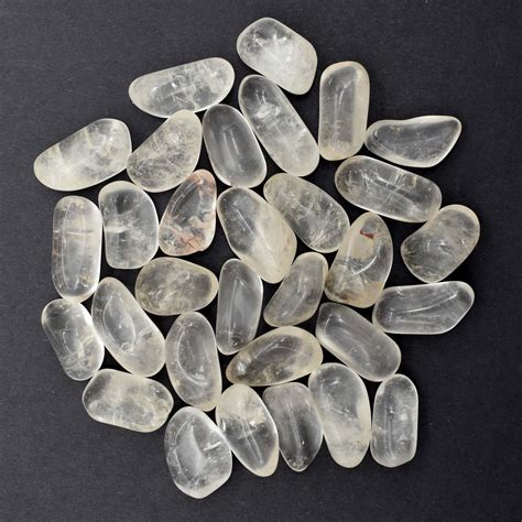 Clear Quartz Tumbled Stones [medium] Hwh Crystals Wholesale