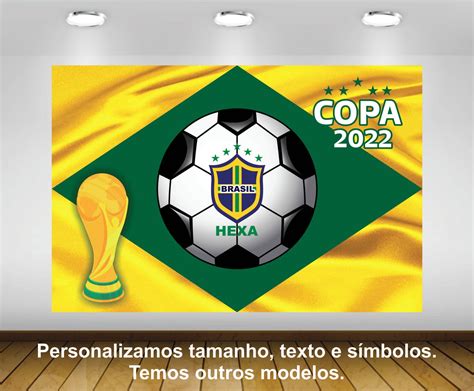 Painel Copa Brasil 2x2m Impressão Lona Elo7