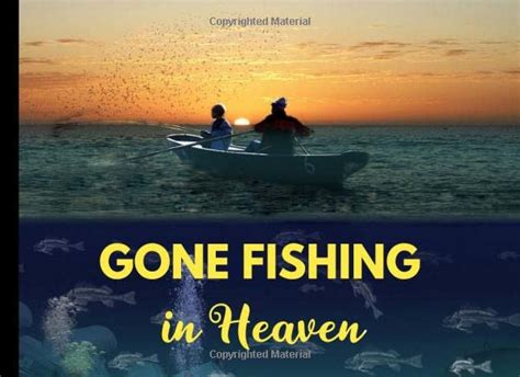 Gone Fishing In Heaven Fisherman Memorial Guest Book Funeral Guest