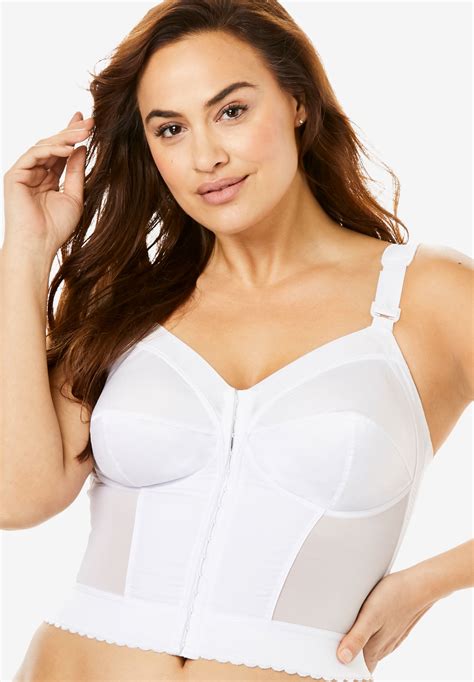 Front Hook Longline Bra From Fully By Exquisite Form® Plus Size Wireless Bras Full Beauty