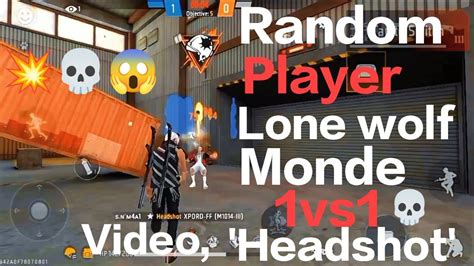 Garena Free Fire Max Random Player Lone Wolf Monde Headshot Video My