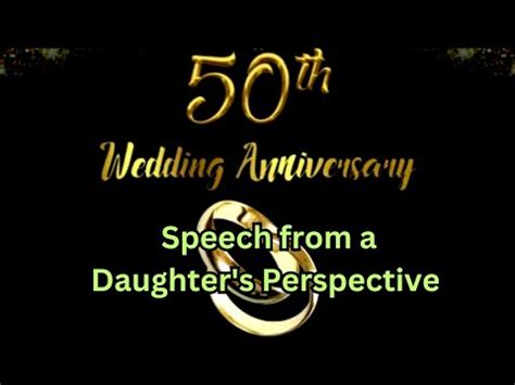 Th Wedding Anniversary Speech From A Daughter S Perspective