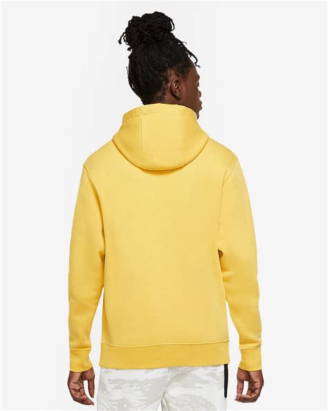 Shop Nike Nsw Club Fleece Pullover Hoodie Bv2654 761 Yellow Snipes Usa