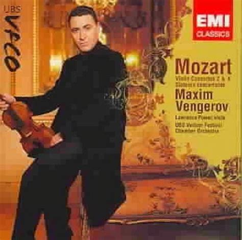 Mozart Violin Concertos Nos Sinfonia Concertante Walmart