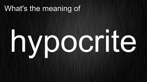 The A Z Of The Word Hypocrite Meaning Usage And Pronunciation