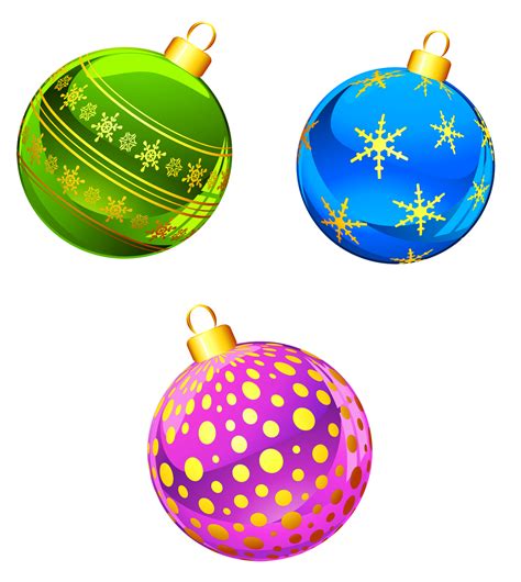 Christmas baubles clipart - Clipground