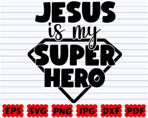 Jesus Is My Super Hero Svg Jesus Svg Super Hero Svg Superhero Cut File Jesus Superhero Svg Jesus