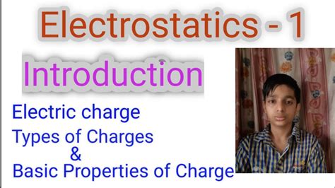 Electrostatics Introduction Chapter 1 Class 12 Physics Ncert Cbse Youtube