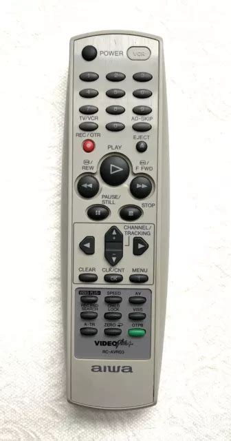 Original Aiwa Video Plus Rc Avr Vcr Remote Control Hv Fx Fx