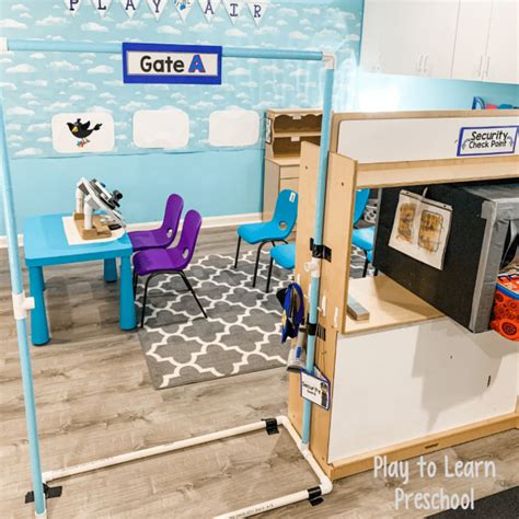 Airport Airplane Dramatic Play Center For Preschoolers