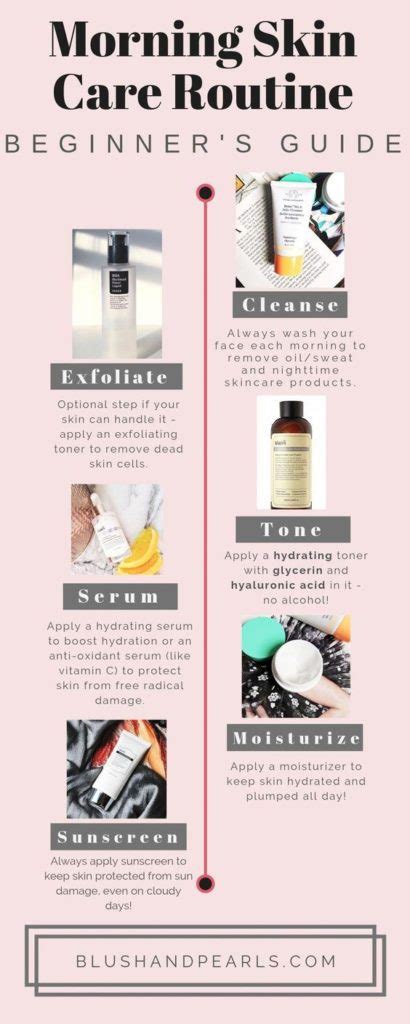 My Morning Skin Care Routine And What I Use All Skin Types Blush And Pearls