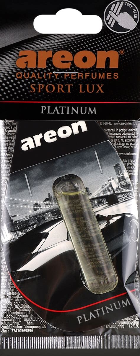 Areon Sport Lux Platinum Car Air Freshener Makeup Uk