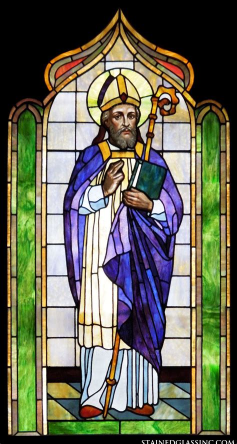 "St. Gregory the Great" Religious Stained Glass Window