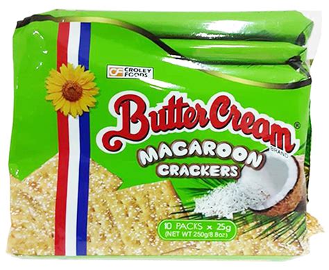 Butter Cream Macaroon Crackers 10 Packs X 25g