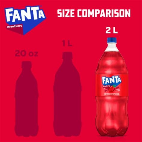 Fanta Strawberry Caffeine Free Soda Bottle 2 Liter King Soopers