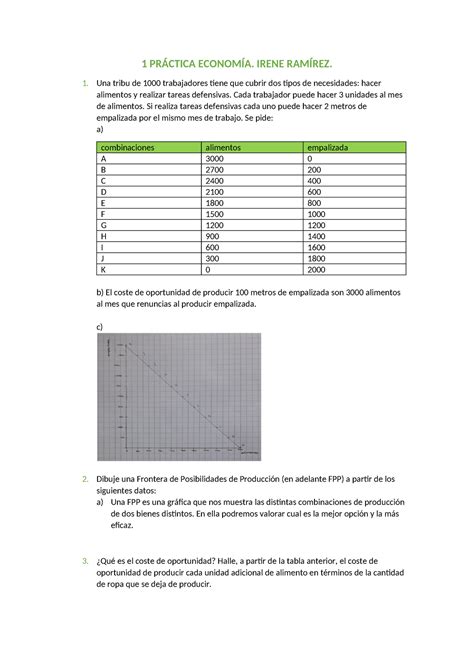 Pr Ctica Econom A Practica Asignatura Introduccion A La Economia