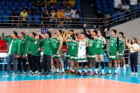 Uaap Dlsu Green Spikers Snap Three Game Winning Streak In Loss To Feu