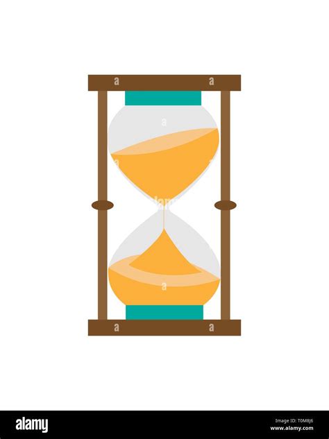 Hourglass Isolated On A White Vector Illustration Stock Vector Image And Art Alamy