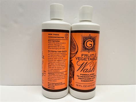 2 Pack Trader Joes Fruit And Vegetable Wash 16 Oz Each New And