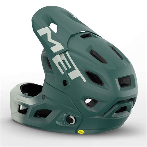 Met Parachute Mcr Mips Full Face Helmet Seaweed Gray