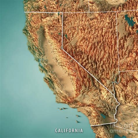 California Topographic Map - Printable Maps