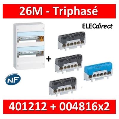 Tableau électrique triphasé legrand Maison mobilier jardin