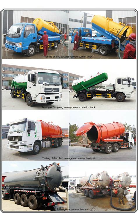 Wholesale Howo Cbm Vacuum Suction Sewage Tanker Truck In Chinese