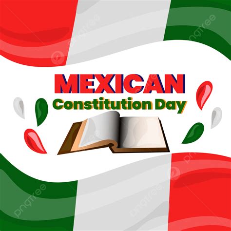 Vector Elegante De Estilo Premium Del Día De La Constitución Mexicana