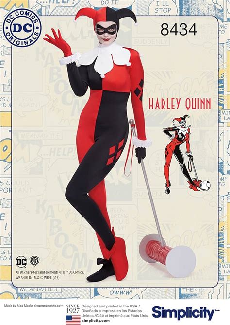 7+ Designs Harley Quinn Plus Size Sewing Pattern - NicodaTouba