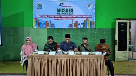 MUSDES Penetapan Perdes APBDes Perubahan Anggaran Kegiatan TA 2022