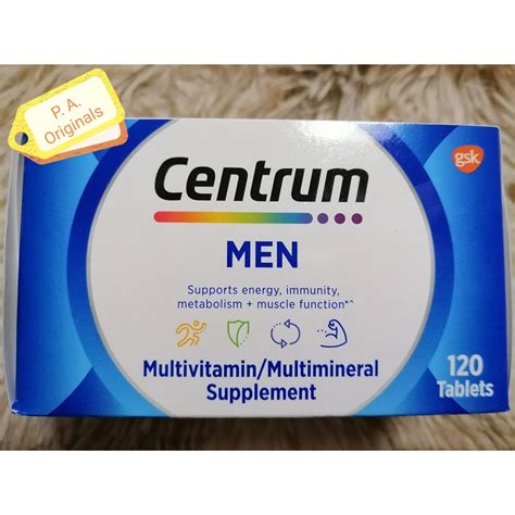 Centrum Men Multivitamins 120 Tabs Exp 02 24 Shopee Philippines