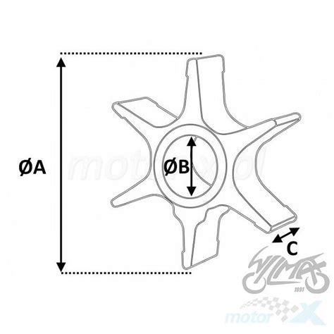 Wirnik Pompy Wody Yamaha Marine Motor X Pl Sklep