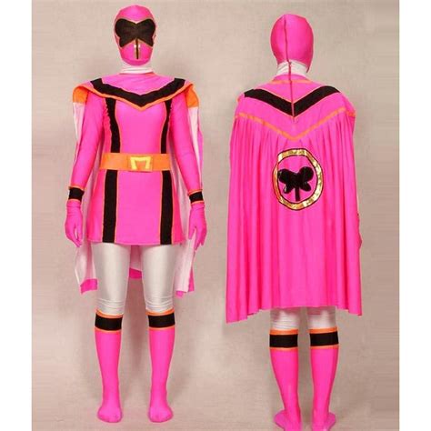 Pink Power Rangers Mystic Uniform Spandex Zentai Costume