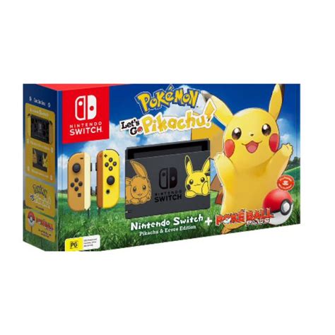 Nintendo Switch Pokemon Lets Go Pikachu Bundle 1 Year Warranty