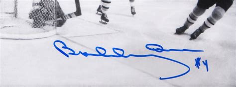 Bobby Orr Signed Bruins "The Flying Goal" 3-Image Filmstrip 7x25 Photo ...