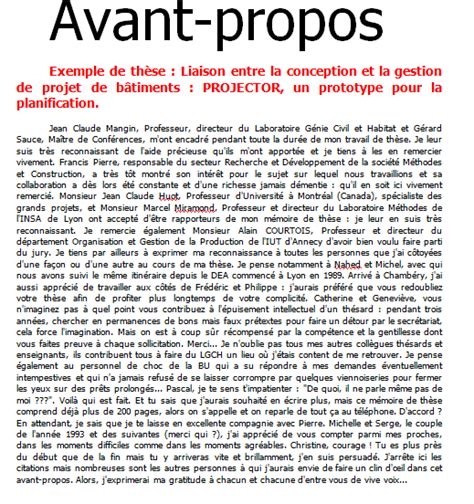 Avant Propos Pour Pfe Mémoire Rapport De Stage Et Thèses Cours