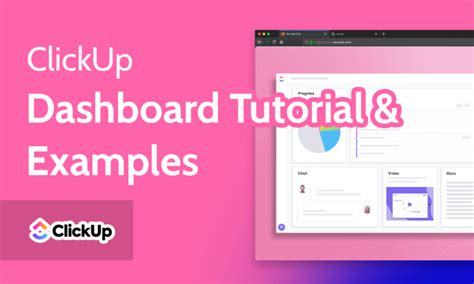 Clickup Dashboard Tutorial And Examples 2025 Create And Manage