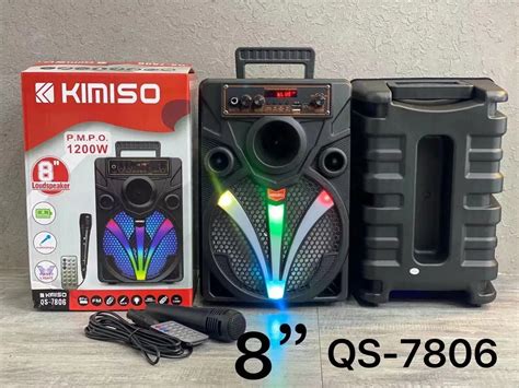 Qs Kimiso Super Quality Portable Karaoke Big Waterproof Speaker