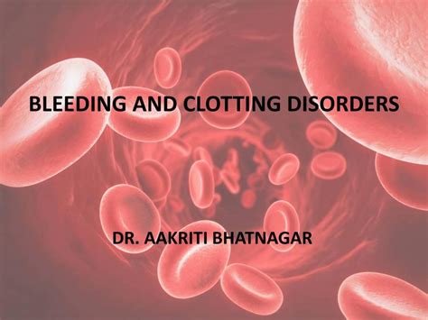 Bleeding And Clotting Disorders Powerpoint Slides Learnpick India