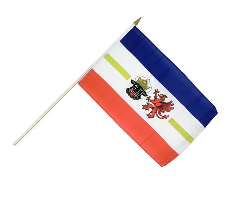 Mecklenburg Western Pomerania Hand Waving Flag 12x18 Maxflags